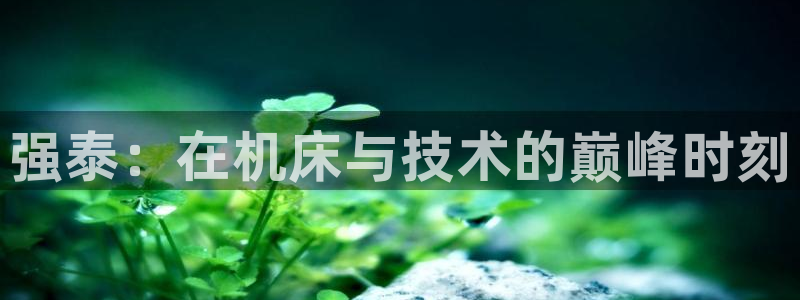 天辰娱乐线路:强泰:在机床与技术的巅峰时刻